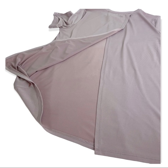 Fabletics Vivienne Cross back Mauve Tee. Size XS - Picture 8 of 10